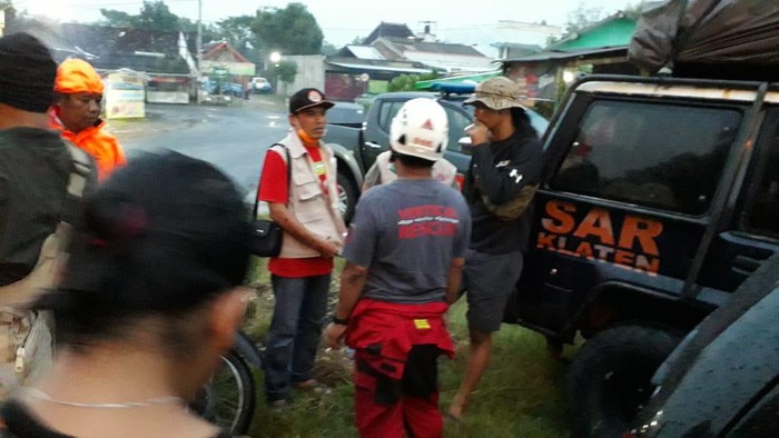 Seorang remaja hilang diduga sengaja lompat ke Bengawan Solo, Klaten, Sabtu (28/3/2020).