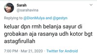 Bukannya ingin belanja sambil main-main, tapi memang kebutuhan pokok harus dibeli dengan cara belanja kan? Foto: twitter