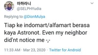 Saking takutnya, pergi ke minimarket saja sampai berasa kayak astronot mau pergi ke bulan. Yang penting tetap jaga kebersihan dan kesehatan ya! Foto: twitter