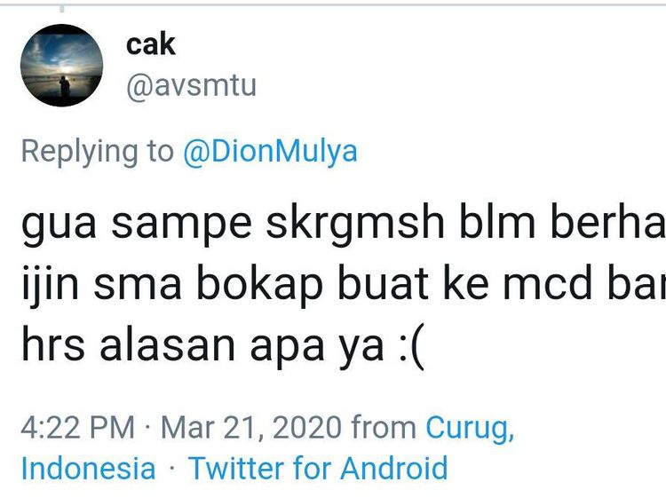 Cuitan Kocak Netizen yang Cari Makanan di Tengah Teror Virus Corona