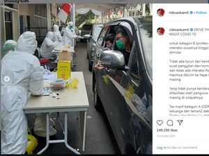 Jabar Mulai Lakukan Drive-Thru Tes Corona, Ini Kategori yang Diperiksa