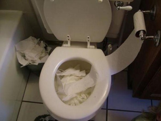 Lagi-lagi insiden tisu toilet terjadi. Kali ini seorang netizen menyesali nasibnya yang harus kehilangan satu roll tisu toilet yang diceburkan anaknya ke dalam toilet padahal tisu tersebut kini jadi barang langka. (Foto: Dok. Bored Panda)
