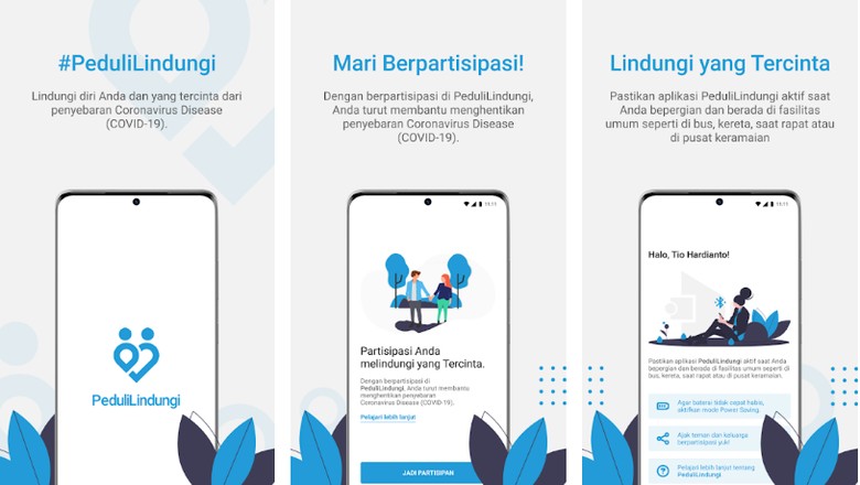 Aplikasi PeduliLindungi Aplikasi PeduliLindungi