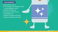 Yang harus diperhatikan, bahan kimia yang dipakai banyak yang bisa memicu iritasi. Pastikan takarannya tepat dan hati-hati saat membuatnya. 
