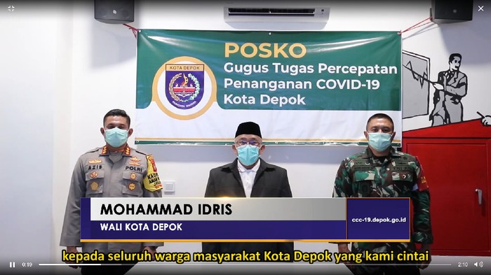 Tak Ada Karantina Wilayah, Depok Berdayakan Kampung Siaga Covid-19