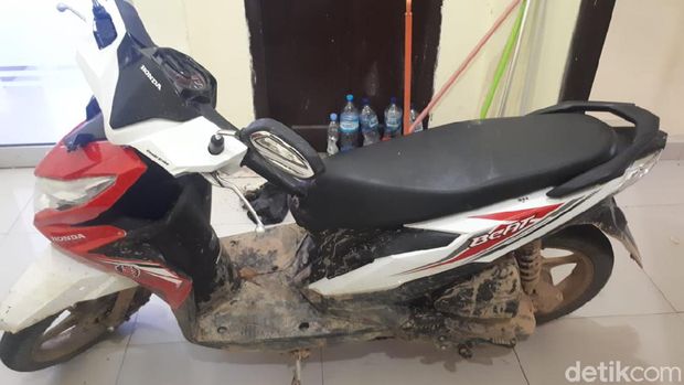 Motor yang dicuri pelaku
