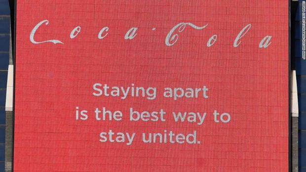Keren! Logo McDonald's hingga Coca-cola Pun Lakukan Social Distancing
