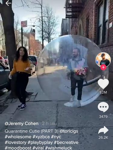 Viral Pria Dapat Pacar Saat Social Distancing, Kirim Nomer HP Pakai Drone