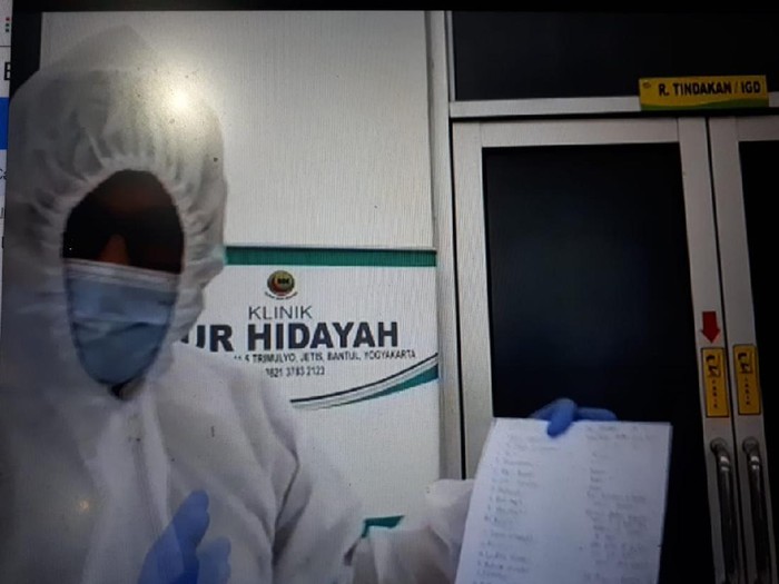 Video dokter curhat 23 rs tolak PDP Corona di Bantul, Senin (30/3/2020).