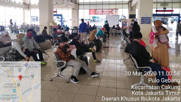 Kondisi Terminal Pulo Gebang, Senin (30/3)