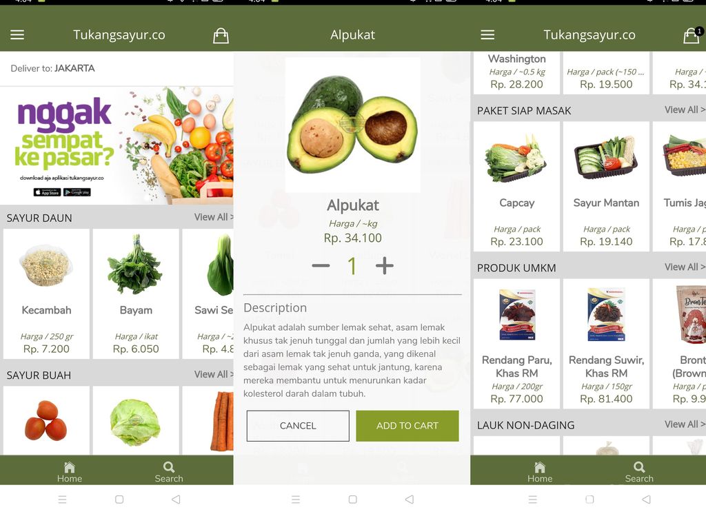 #JagaJarakDulu, Ini Aplikasi yang Mudahkan Beli Sayur Online