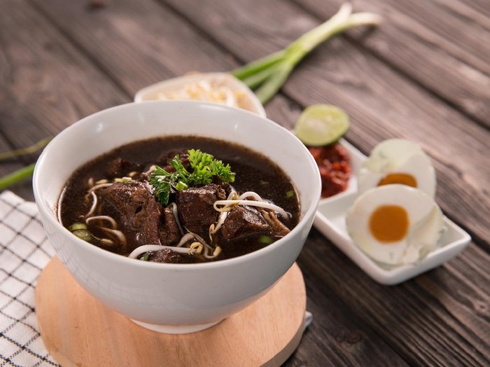 Rawon. traditional Indonesian beef black soup culinary