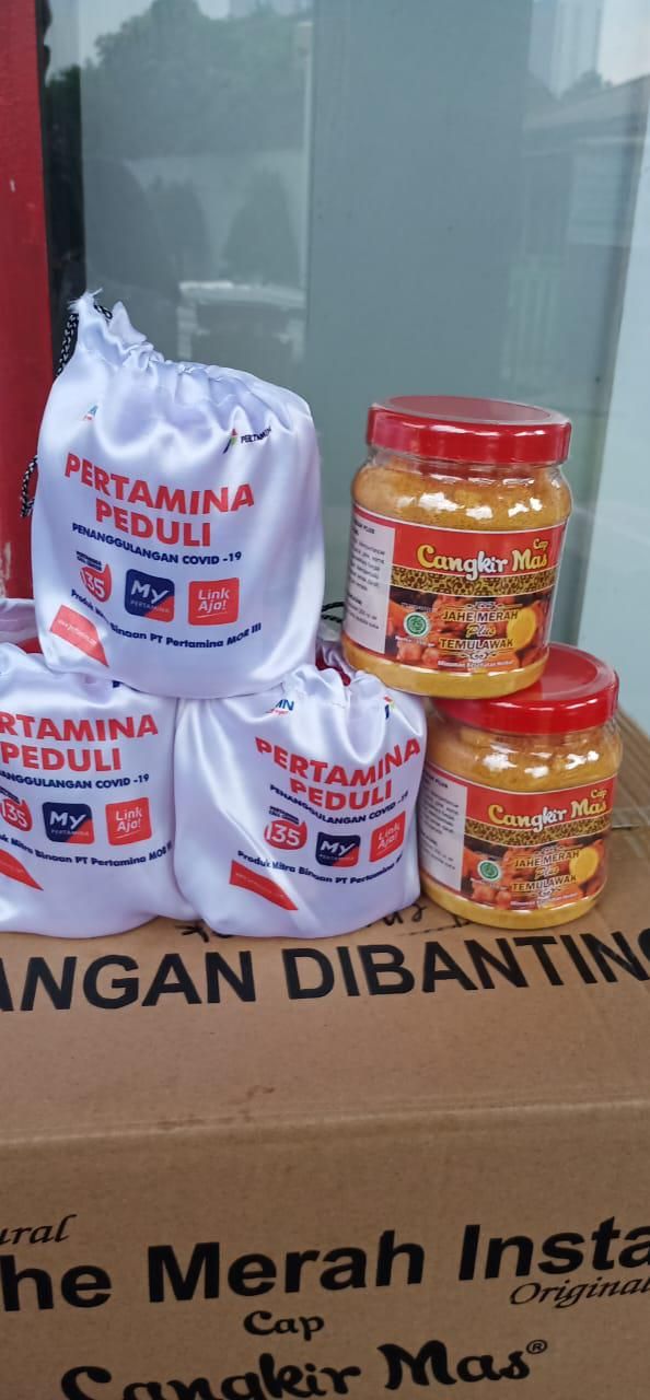 Cegah Corona, 3.460 Petugas SPBU Minum Jahe Merah Instan Produk UMKM
