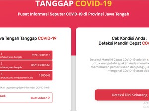 Kini Pantau Update Sebaran Corona di Jateng Makin Mudah Via Situs Ini