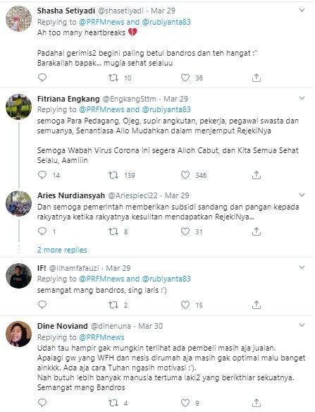 Di Tengah Sepinya Jalanan, Penjual Bandros Ini Masih Semangat Jualan