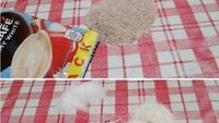 Netizen pengguna twitter dan instagram kompak melakukan hal nyeleneh untuk menghilangkan rasa bosan. Mereka menggunakan makanan sebagai mainan pengusir bosan. Salah satunya dengan memisahkan kopi susu seperti ini. Foto: istimewa