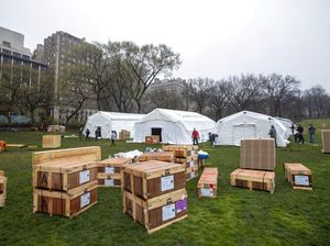 Rumah Sakit Darurat Corona Berdiri di Central Park New York