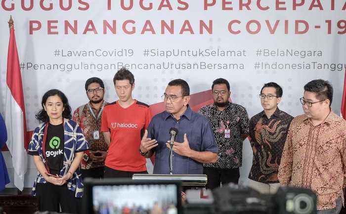 Gojek hingga Halodoc berkolaborasi dan mendukung pemerintah untuk menghalau corona.