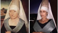 Kebanyakan netizen mengkreasikan ulang lukisan potrait ternama dunia. (Getty Museum)