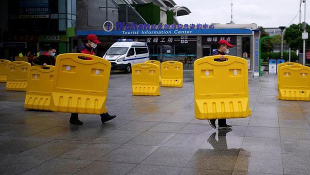potret warga wuhan