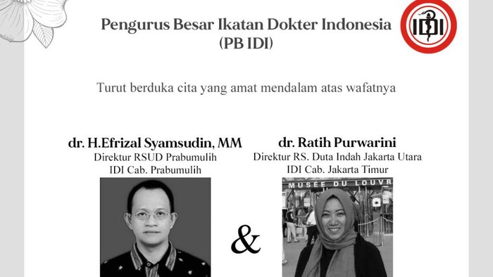 Dokter positif corona meninggal dunia