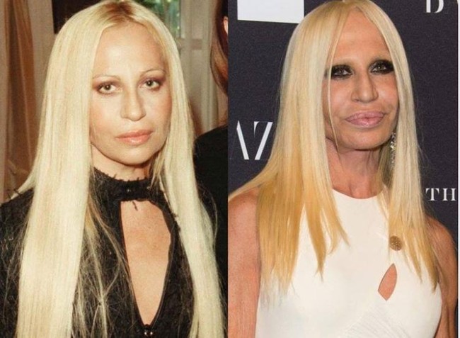 Pada 2015, Donatella punya gaya makeup khas yakni smokey eyes. Hampir di setiap acara, Donatella tampil dengan riasan mencolok tersebut. Foto: Facebook