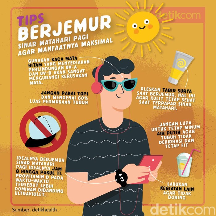 tips berjemur