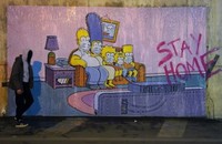 Ragam upaya dilakukan warga di berbagai negara untuk sebarkan kepedulian cegah penyebaran Corona. Salah satunya lewatkarya seni seperti mural. Berikut potretnya