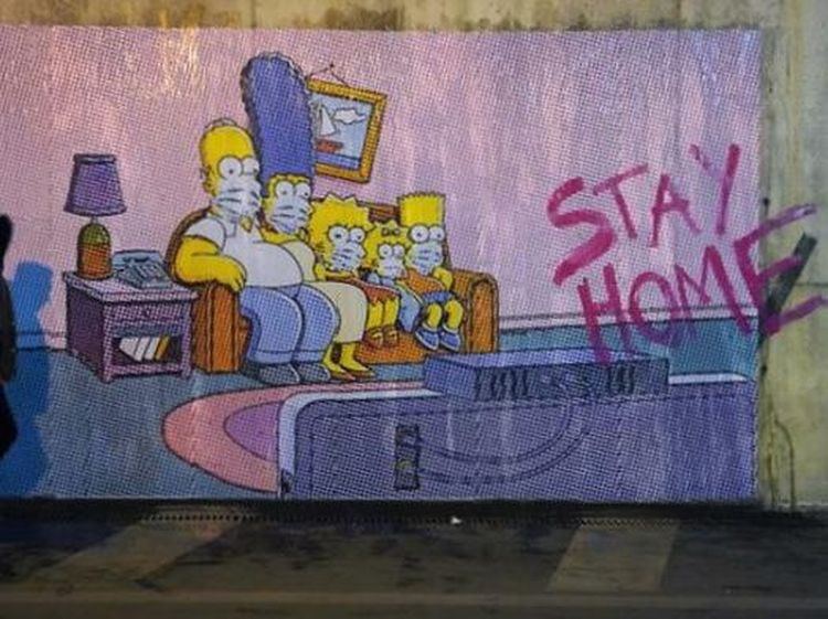 Deretan Mural Ini Ajak Warga Dunia Bersatu Lawan Corona