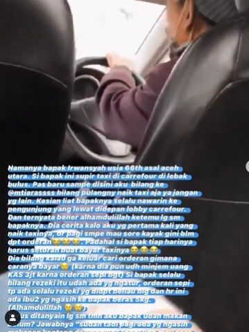 Kisah Haru Sopir Taksi di Lebak Bulus yang Ditraktir Makan Penumpangnya