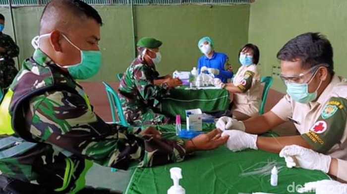 Personel Kodim Sukabumi Rapid Test