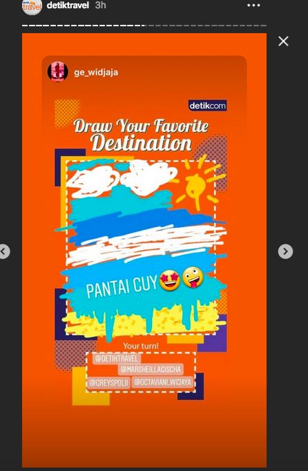 Ketimbang Gabut, Yuk Ikutan Gambar Destinasi Favorit di Instastory