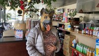 Wanita paruh baya ini datang ke restoran dengan masker berbentuk anjing. Bikin kaget! (Bored Panda)
