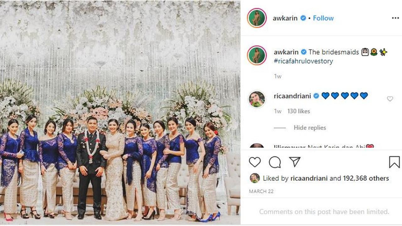 Intip Resepsi Selebgram Rica Andriani & Kapolsek yang Digelar Saat Corona