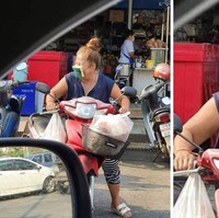 Tidak ada masker, sponge pencuci piring pun jadi. (Foto: Dok. Boredpanda)