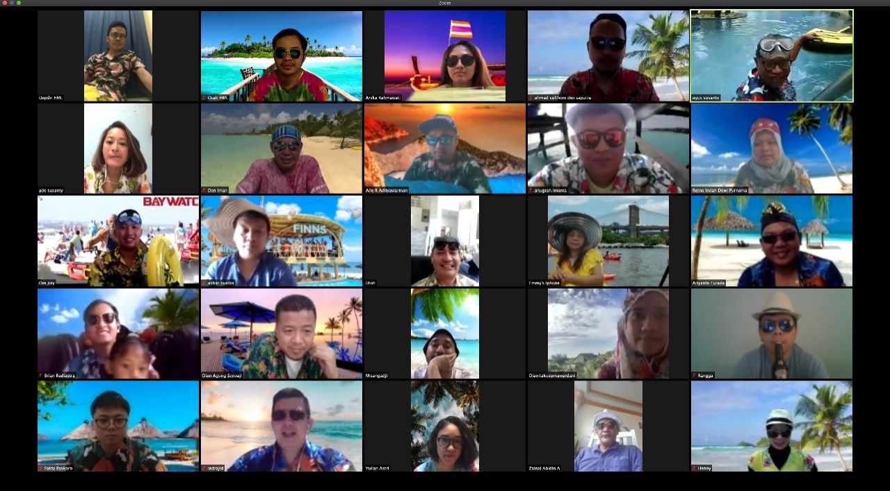 WFH, Begini Serunya Meeting Online Dirut BPJAMSOSTEK dan Jajarannya