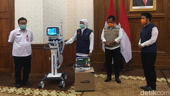 pemprov menerima bantuan 16 ventilator