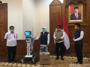 Bantuan 16 Ventilator Didistribusikan Tangani Pasien Positif Corona di Jatim