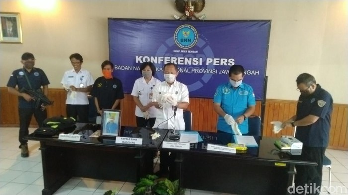 BNNP Jateng tangkap pengedar sabu asal CIlacap, Kamis (2/4/2020).