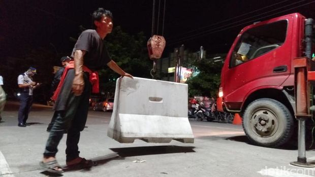 Blokade Beton Dibongkar, 5 Ruas Jalan Kota Tegal Dibuka Malam Ini