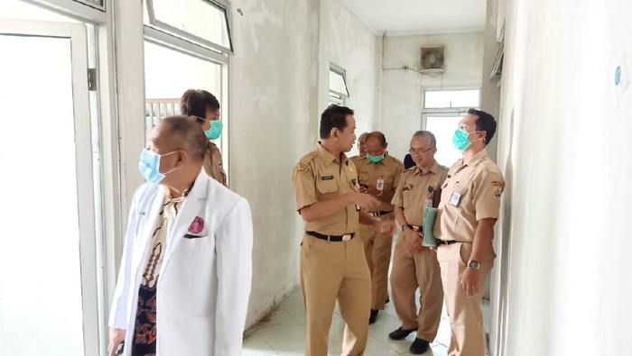 Gedung Technopark yang akan digunakan sebagai rumah sakit darurat Corona di Sragen, Kamis (2/4/2020).