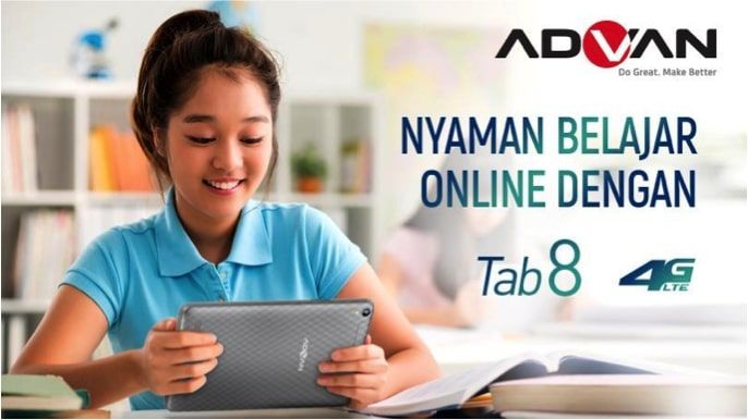 ADVAN TAB 8 Layar dan Audio Terbaik untuk Home Learning