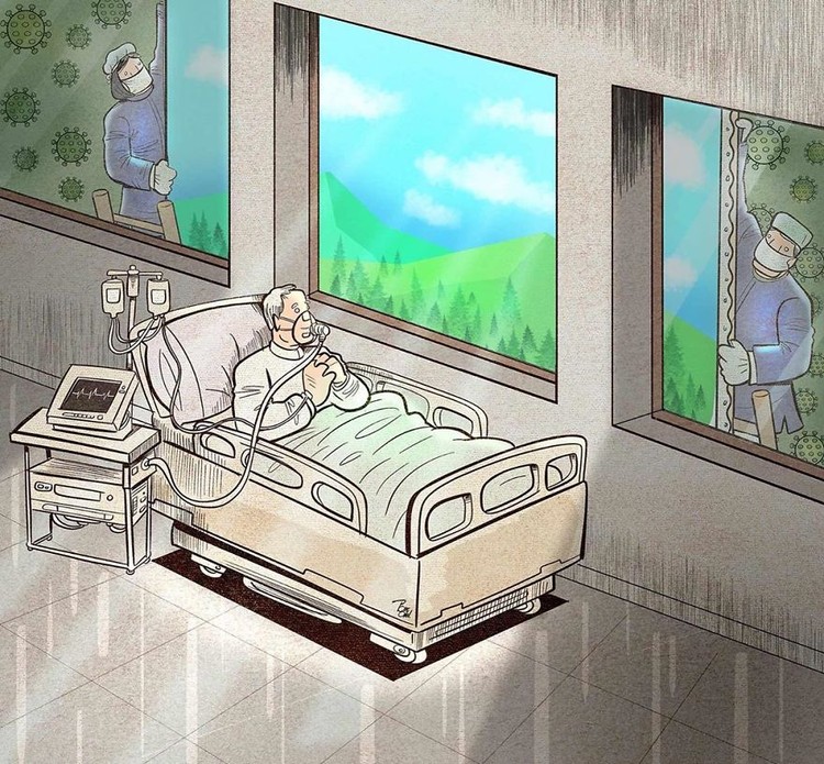 Karya Ilustrasi Corona
