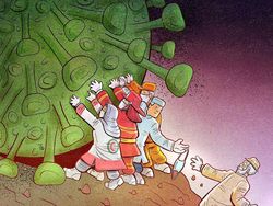 Ilustrasi Perjuangan Tenaga Medis Hadapi Corona Bikin Hati Terenyuh