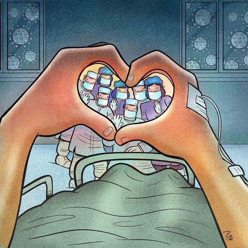 Karya Ilustrasi Corona