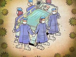 Ilustrasi Perjuangan Tenaga Medis Hadapi Corona Bikin Hati Terenyuh