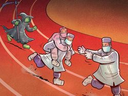 Ilustrasi Perjuangan Tenaga Medis Hadapi Corona Bikin Hati Terenyuh