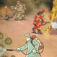 Saat ini kasus positif COVID-19 di seluruh dunia sudah mencapai 939.436 ribu kasus. Dengan kematian 42.273 jiwa dan total kesembuhan 194.405 pasien. Foto: Instagram/@alirezapakdel_artist