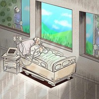 Karya Alireza ini pun membuat netizen terharu. Diharapkan dengan menyebarkan ilustrasi tentang perjuangan mereka, orang-orang di seluruh dunia jadi lebih mengharga kerja keras para tenaga medis dan petugas di garda depan. Foto: Instagram/@alirezapakdel_artist