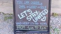 Restoran di Nepal ini memberikan makan siang dan makan malam gratis untuk para wisatawan yang terjebak di sana. Foto: Istimewa